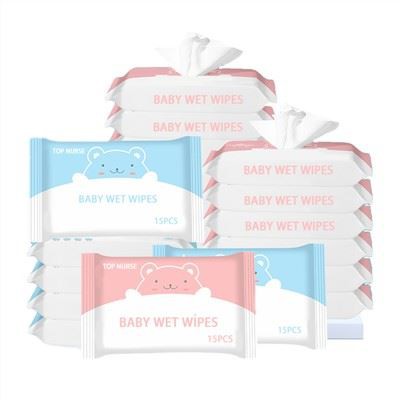 15 Pcs Customized Baby Wet Wipes
